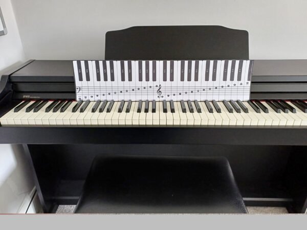 49 Note Piano Template with Notation
